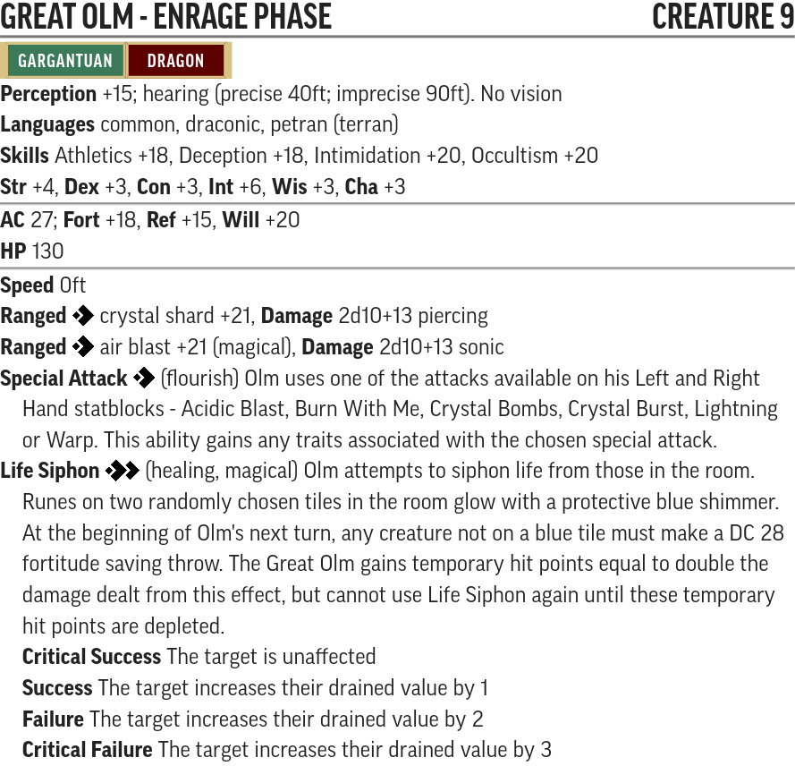 Great Olm Enraged stats