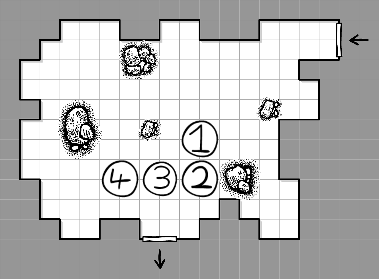 Skeletal Mystics map (GM version)
